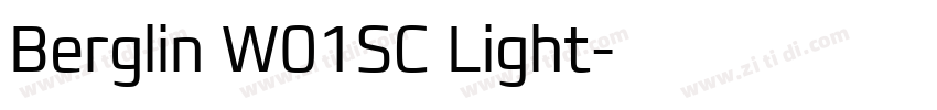 Berglin W01SC Light字体转换